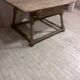 19th-century antique merchant's payment table made of solid wood.