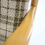 1960s Rare Mid-Century Modern Beech Wing Armchair by ÚLUV, Czechoslovakia