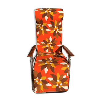 Outdoor lounge chair, vintage retro, 70s