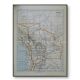 Bolivia, old map 1887 – vintage geographical map.