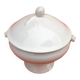 Old tureen White porcelain decorated with oak leaves