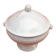 Old tureen White porcelain decorated with oak leaves