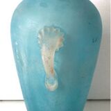 Vase amphore bleu