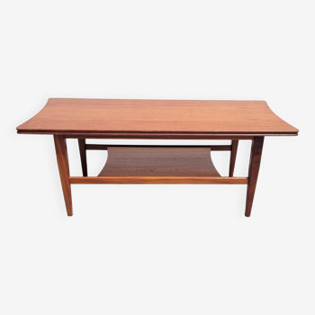 Table basse scandinave en teck 1960