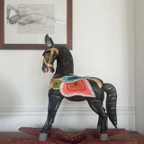 Antique wooden rocking horse