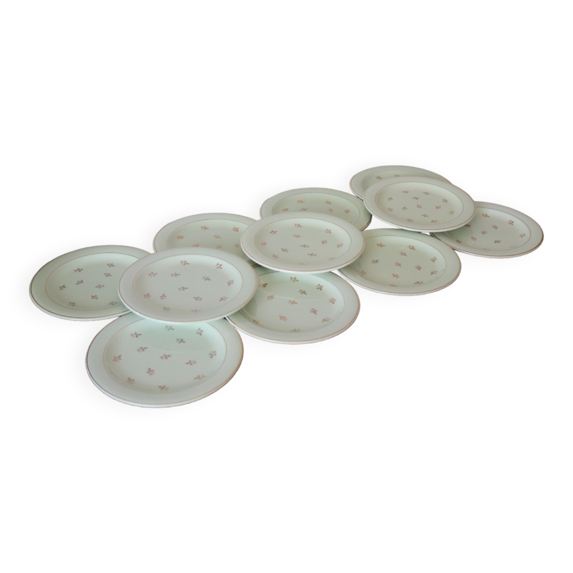 11 assiettes à dessert mint salins