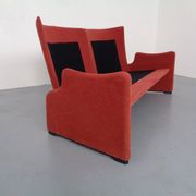 Vintage Two-Seater Palmaria Sofa by Vico Magistretti for Cassina, 1980s