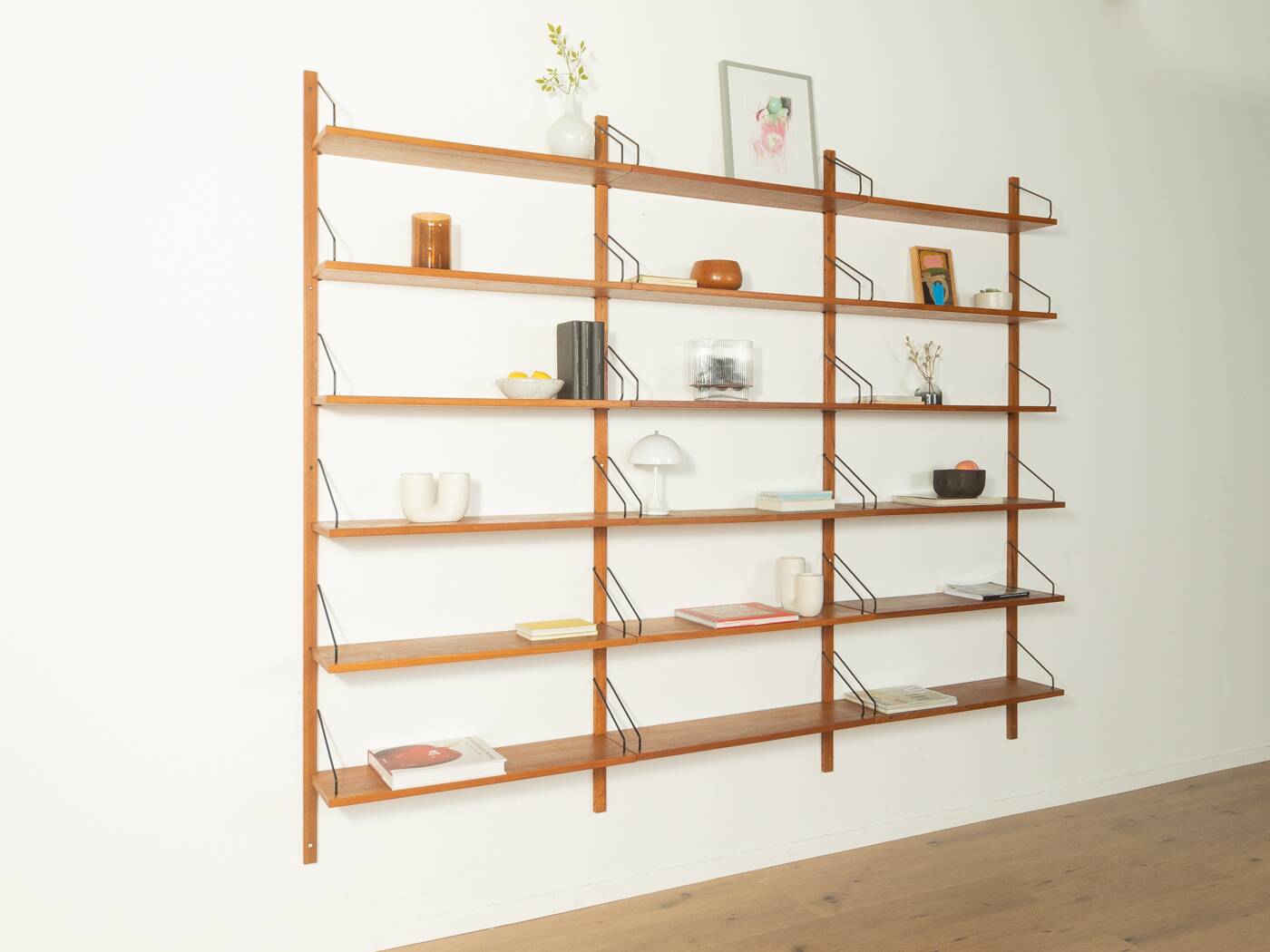 Classic wall shelf by Poul Cadovius for Cado, 1950s, teak veneer
