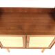 Scandinavian teak and rattan bookcase, Sweden, 1960