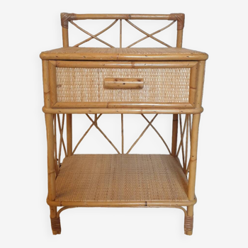 Rattan bedside