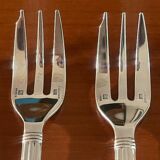 Christofle aria 5 cake forks, dessert very good condition