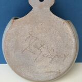 Ceramic wall plant holder with unknown signature floral patterns