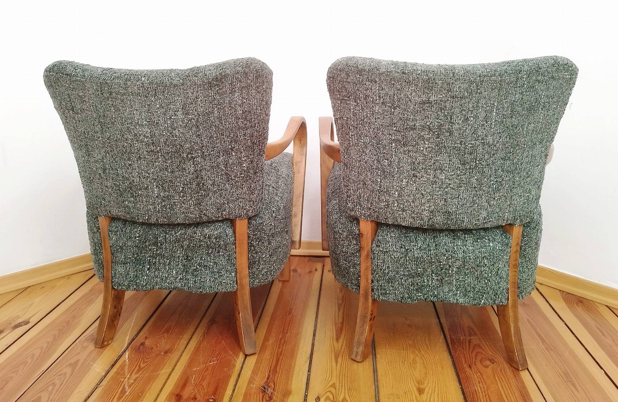 H 237 Armchairs by J. Halabala for Up Závody, Czechoslovakia, 1960s, Set of 2