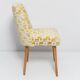 Mustard yellow Shell chair from the mid-century, 1960s