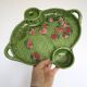 Strawberry serving dish, vintage