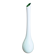 White and Green Long-Neck Vase, Handblown Coloured Glass, Single Flower Vase