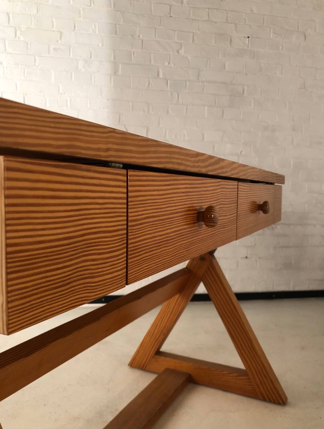 Pine Desk 1979 by Hulsta Germany