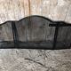 Fire Screen Grilled Fireplace 3 Shutters Black Metal Vintage