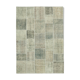 Tapis vintage 173 cm x 244 cm gris patchwork
