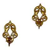 Paire d'appliques suédoises en laiton du milieu du siècle