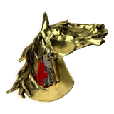 Regency horse tray in bronze, Italy, 1970s