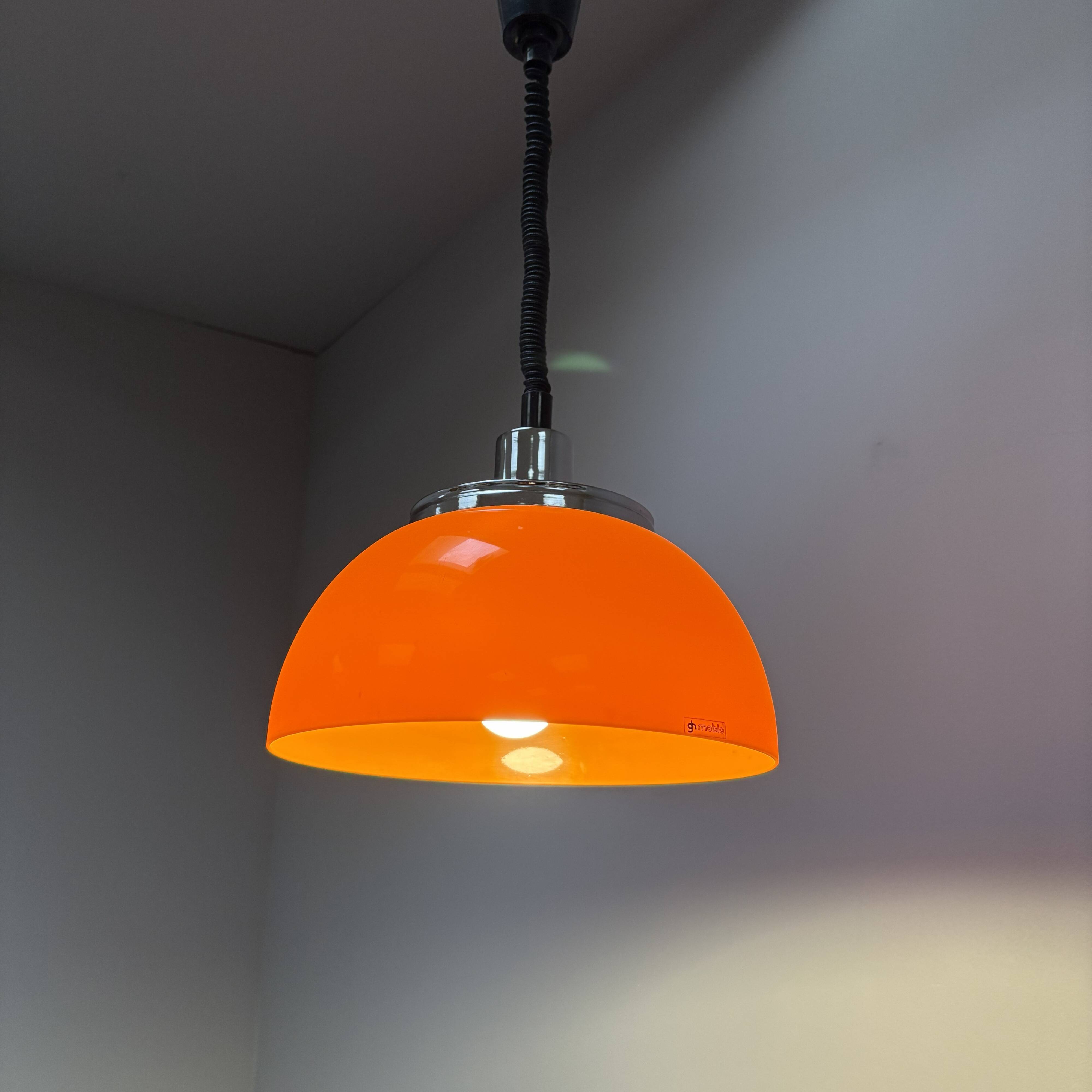 Mid-century Pendant by Meblo, Harvey Guzziny, 1970s, Italy
