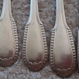 Set of 12 silver-plated forks
