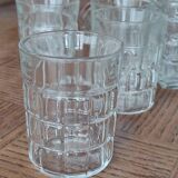 Glass decanter and 6 glasses