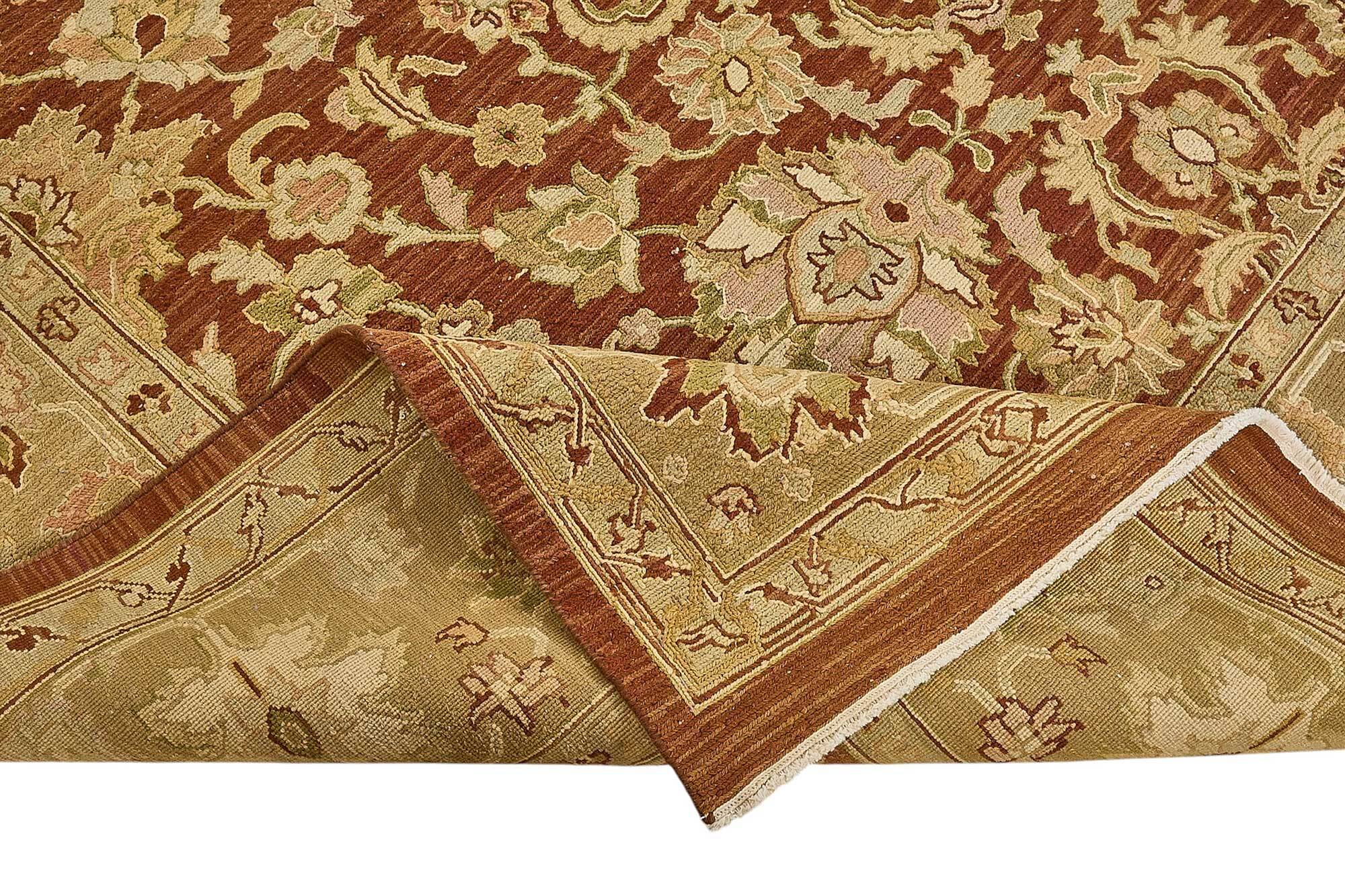 Turkish Handknotted Wool Oushak Rug 263 cm x 350 cm