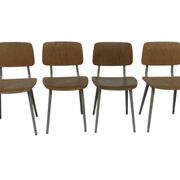 Set of 4 first edition Revolt chairs, Friso Kramer for Ahrend de Cirkel