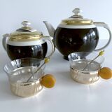 Art Deco Coffee Teapot Set with Cups