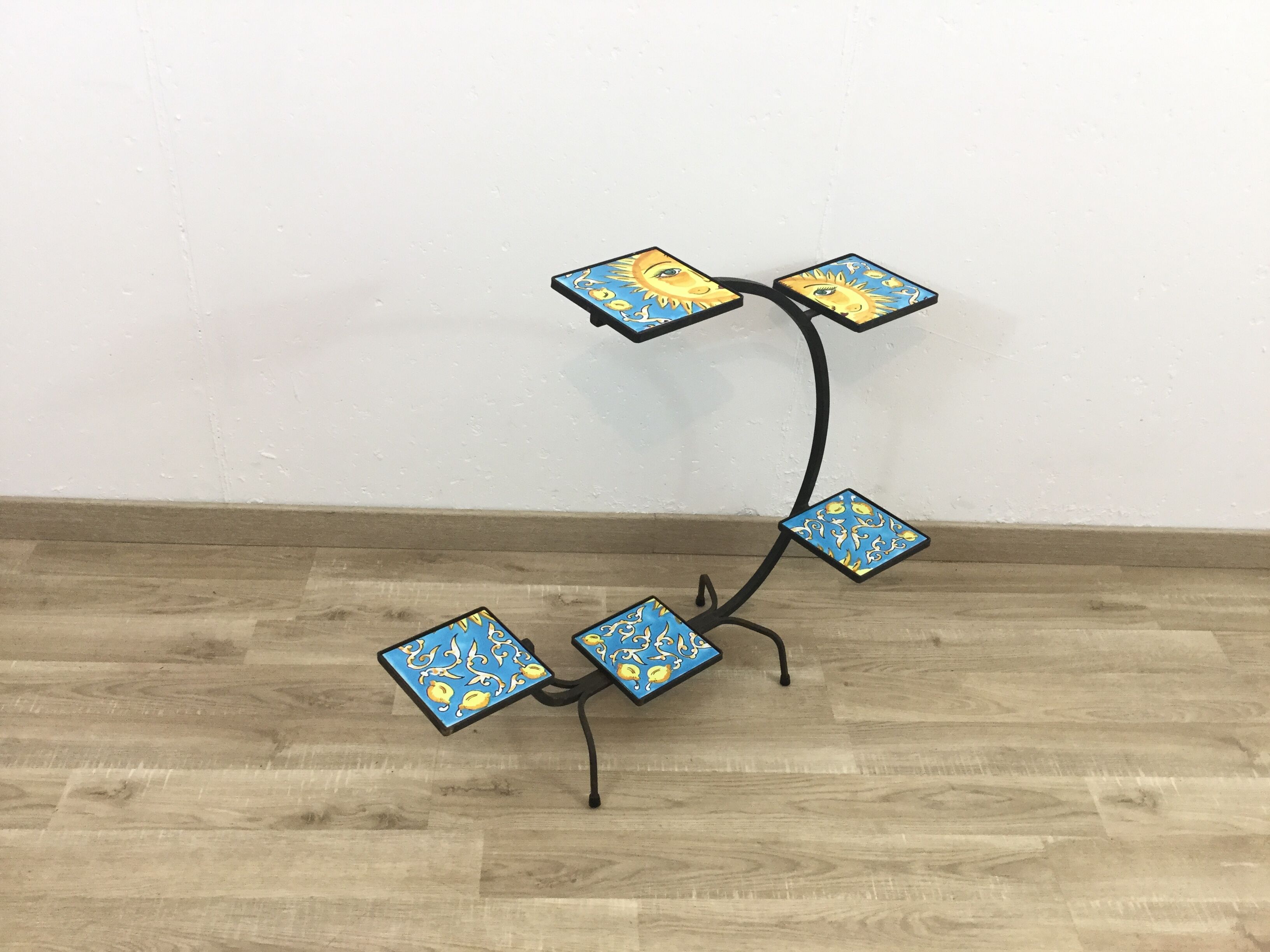 Vintage metal plant holder