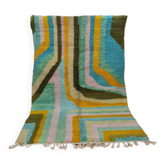 Berber bohemian handmade wool rug 250 X 150 CM