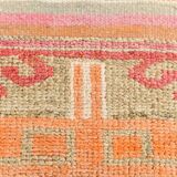 3x11 Tile Red Turkish Runner, Handmade Wool Runner Rug, 96x337Cm