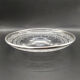 Solid glass and silver plate