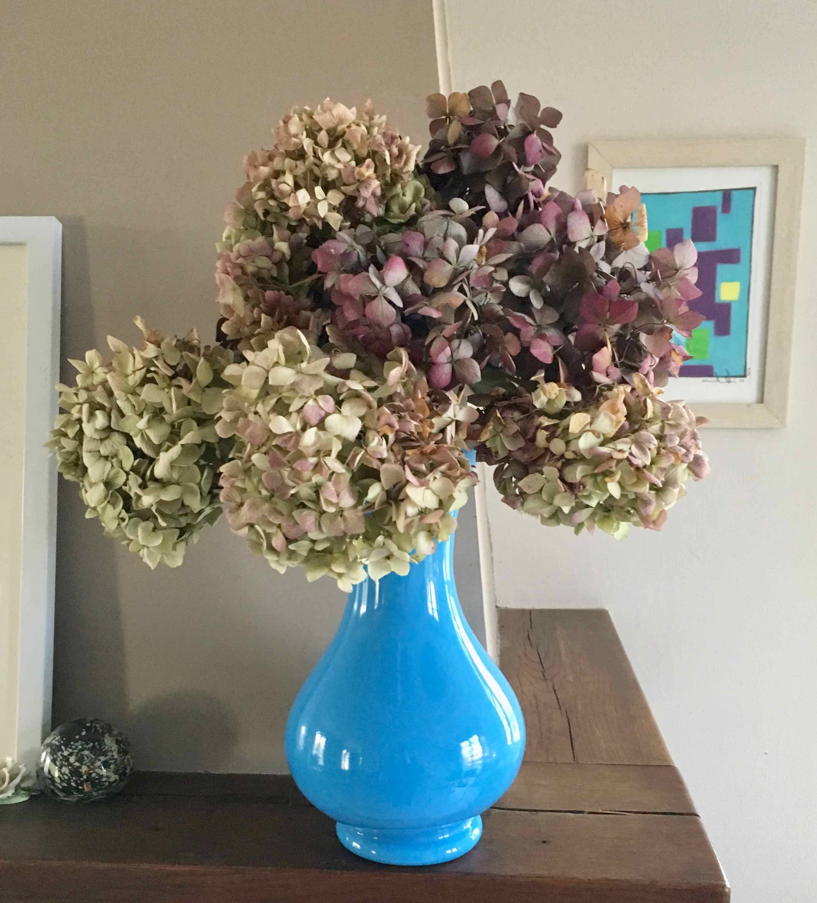 Blown opaline vase