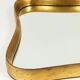 Golden wooden mirror in the style of Gio Ponti by Max Welz, Vienna, Austria, 1940s.