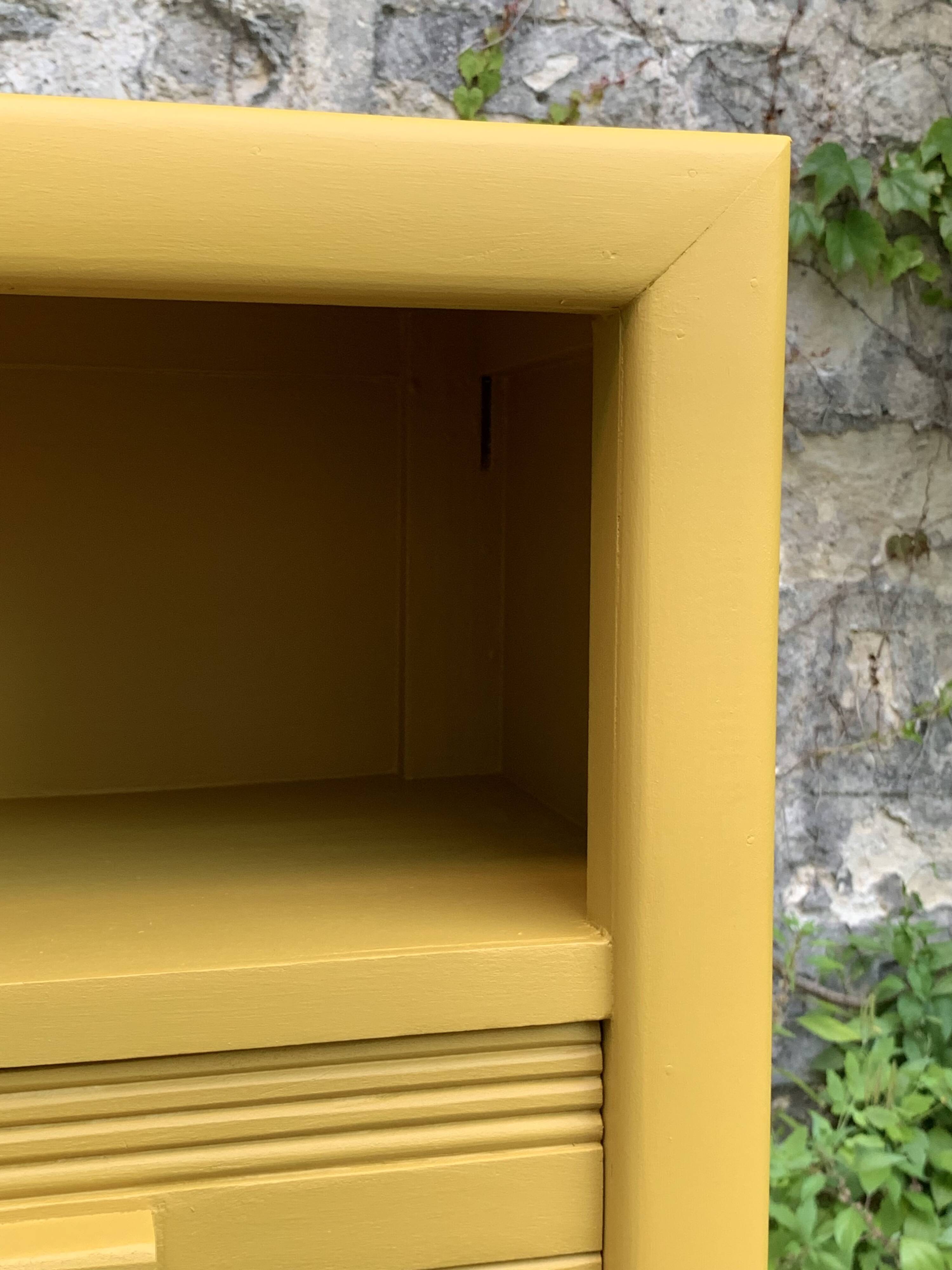Art Deco ochre yellow chiffonier