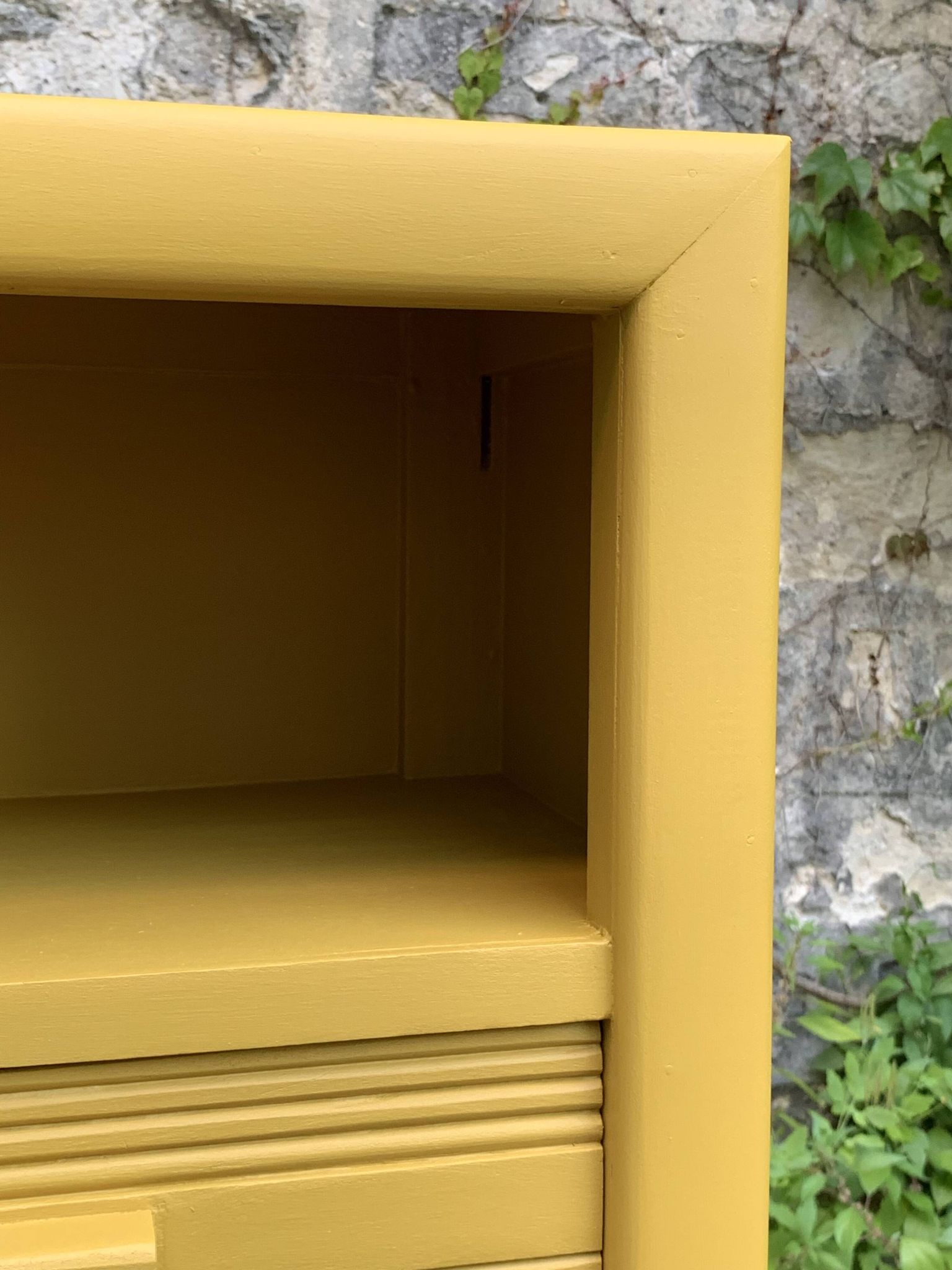 Ochre yellow Art Deco chest of drawers