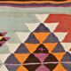 5x11 Kilim Long Wide Faded Samon Kilim Rug, Rare Style Anatolian Flatweave