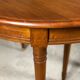Oval walnut table with 6 legs from 1m12 to 2.94 (4 extensions of 45.5 cm)