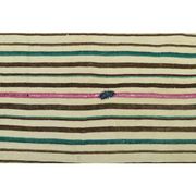 1970s Vintage Turkish Oushak Handmade Wool Cotton Beige Area Rug 137x221