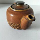 Vintage KW Feuerfest teapot – brown stoneware, 1960s–70s
