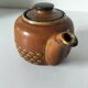 Vintage KW Feuerfest teapot – brown stoneware, 1960s–70s