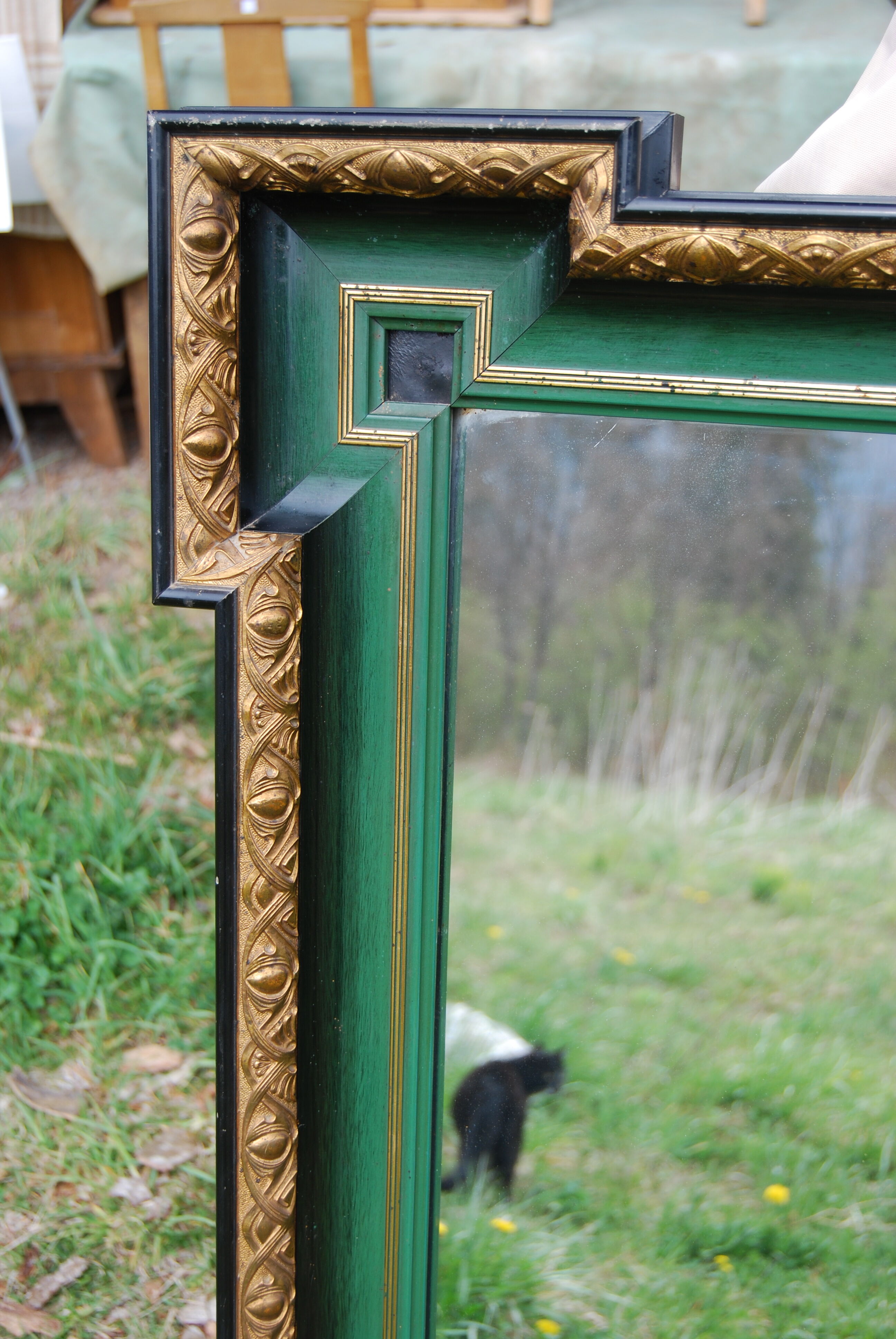 Art Nouveau wall mirror 79x127cm