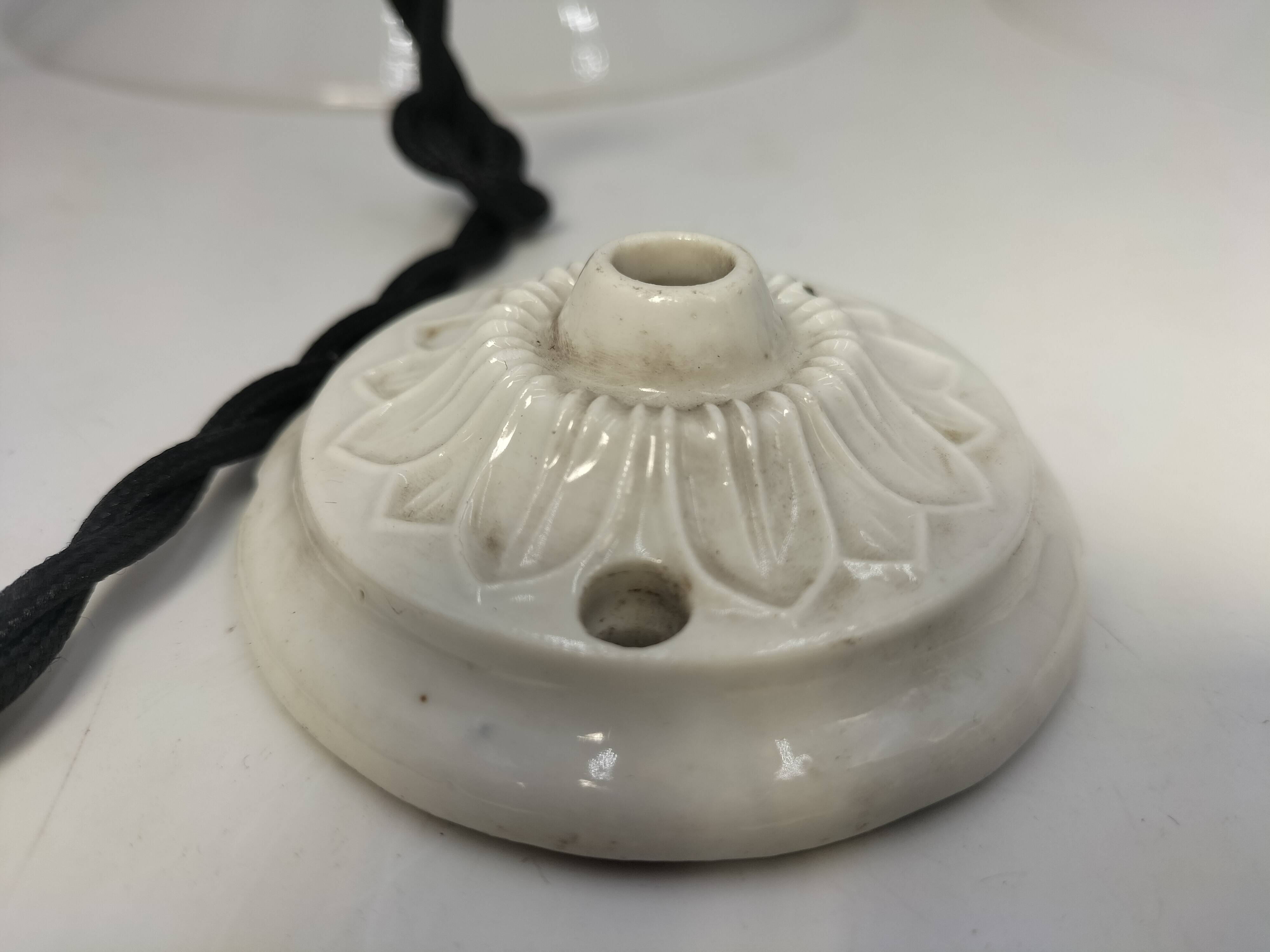 Opaline pendant lights