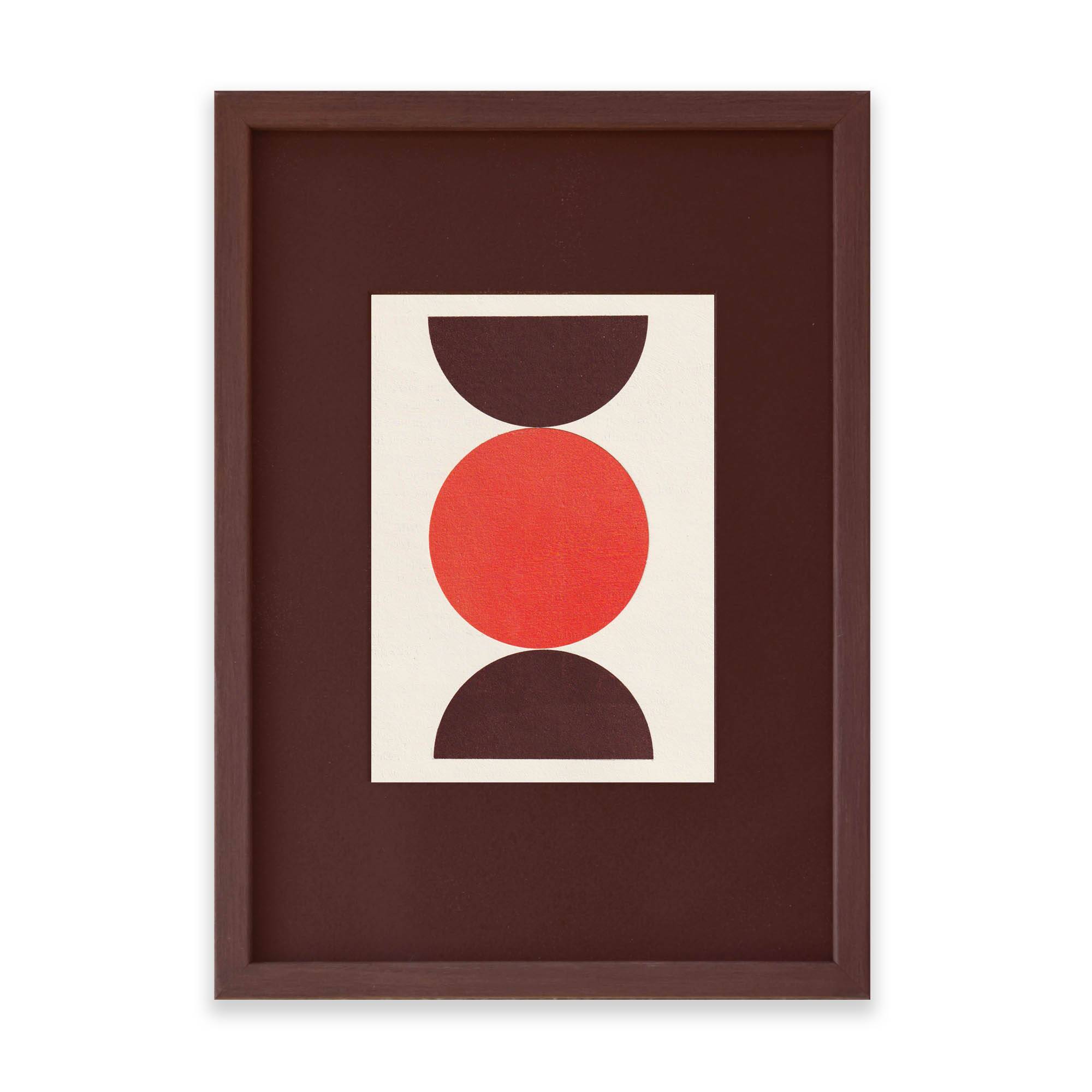 Collage abstrait sur papier encadrée signée eawy