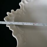 white Limoges porcelain crudité dish