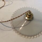 Vintage opaline hanging lamp