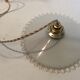 Vintage opaline hanging lamp